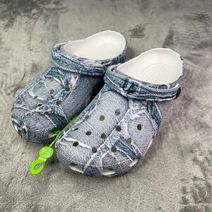 Crocs Classic Denim Clogs Unisex Adults Mens 4 Womens 6 Blue 210402-4MH NWT‎ New